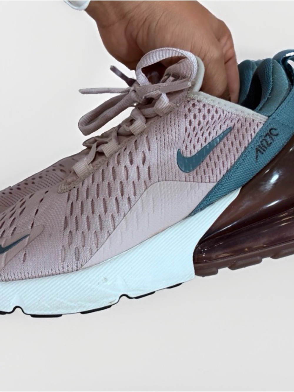 Nike Air Max 270 Particle Rose Women's 7 Mesh Low Top Sneakers AH6789-602